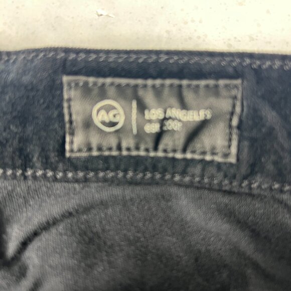 Adriano Goldschmid Pant Women 27x33 High Rise Alexis Bootcut Black Velvet Tag 27 - Picture 7 of 16